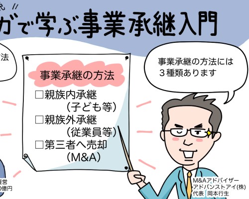事業承継の種類と方法、メリット・デメリットを解説します